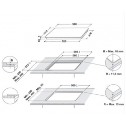 Table induction WHIRLPOOL WBB8360NE